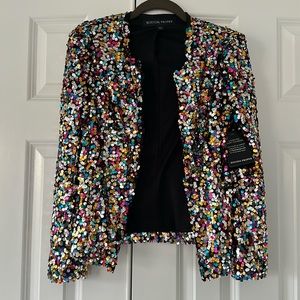 NWT Boston Proper size 2, glitter jacket